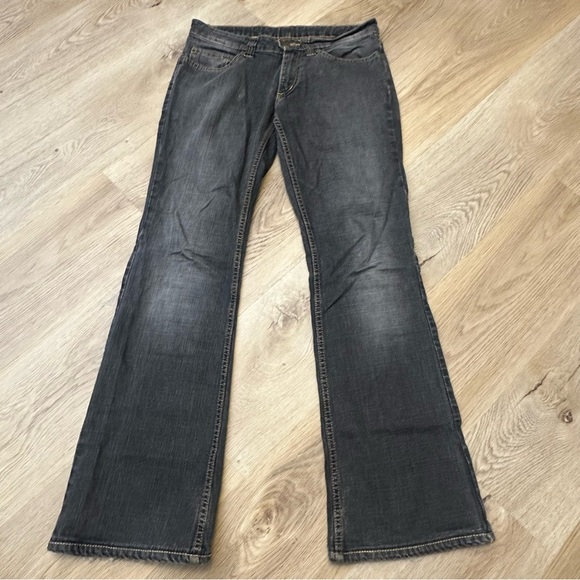 Lee Verginia Dark Gray Flare Leg Jeans - Picture 1 of 6